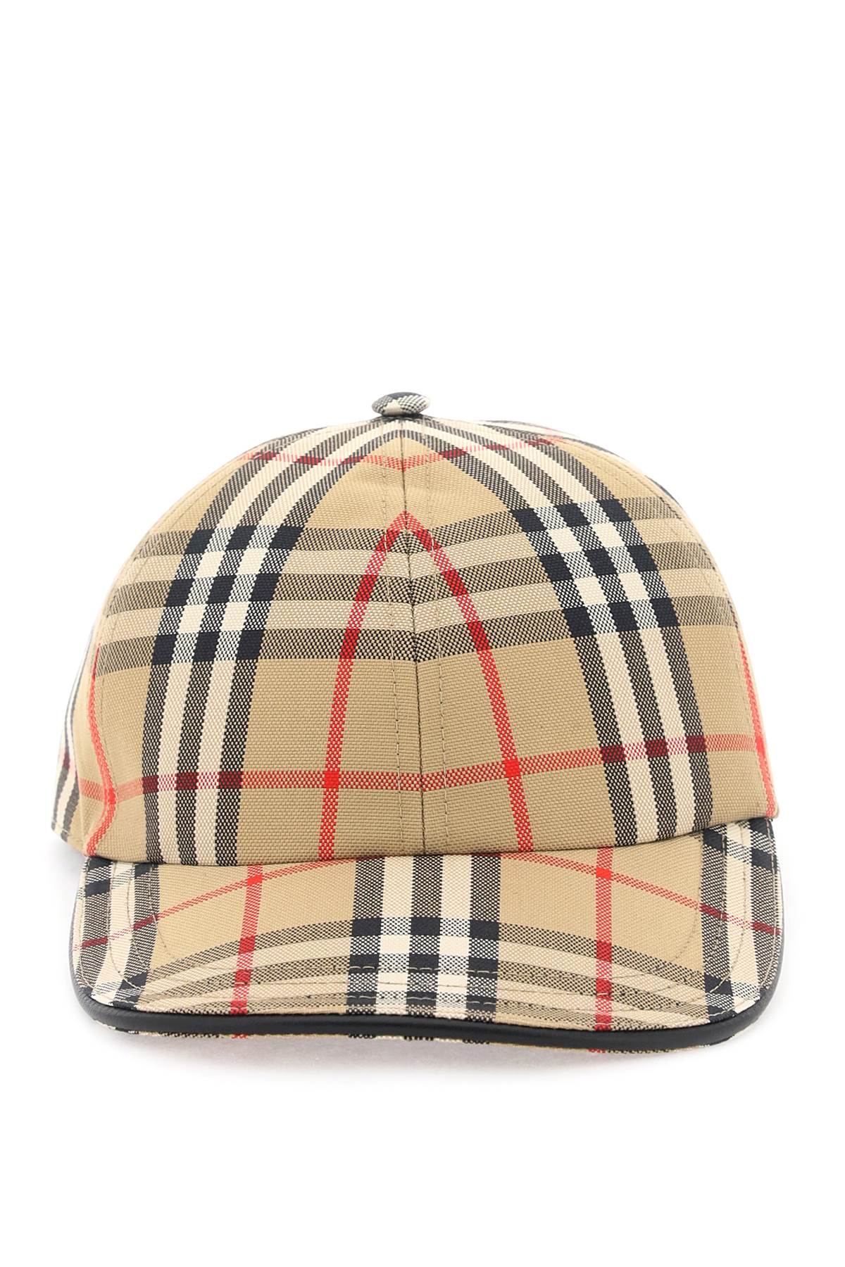Burberry Check Print Baseball Cap for Men & Women - Classic Plaid Design, Adjustable Strap - Perfect for Outdoor Activities, Travel & Fashion