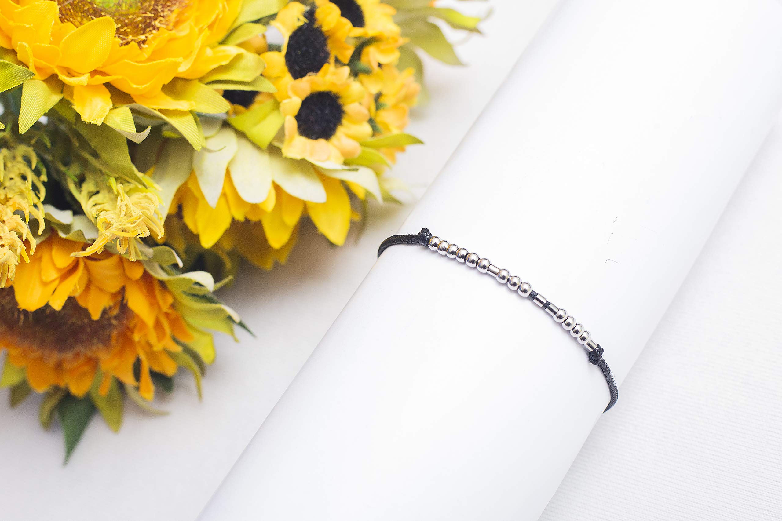 Morse Code Bracelet for Women - Inspirational Jewelry Gift for Her | Birthday, Graduation, Best Friend