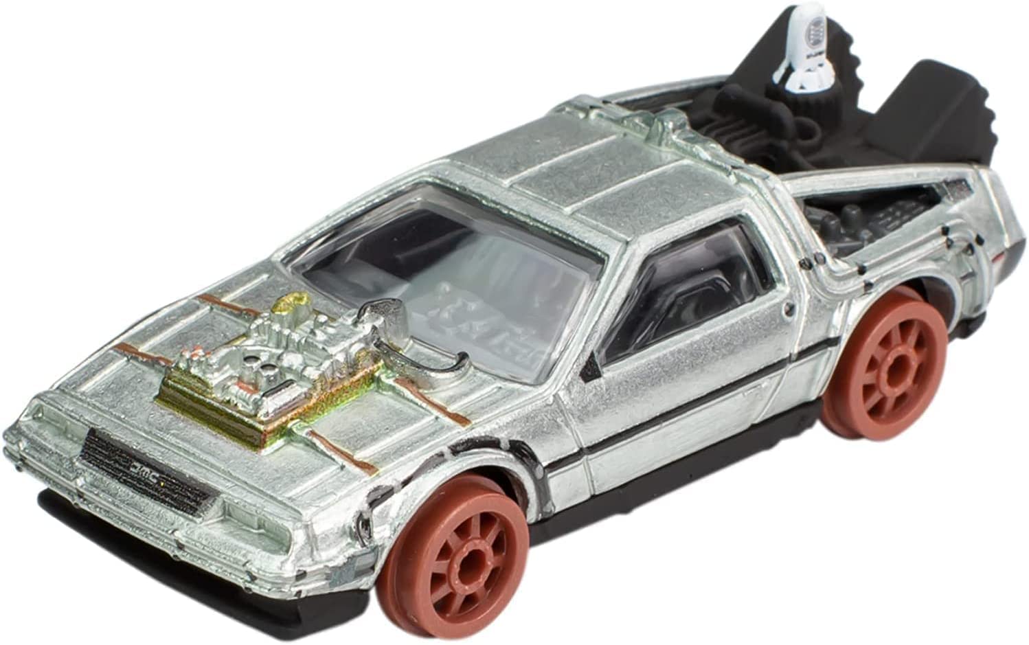 Hot Wheels Back to the Future 1955 Time Machine Die-Cast Car - Collectible 1:64 Scale Toy Vehicle for Kids & Adults - Perfect for Display, Gifts, and Movie Fans