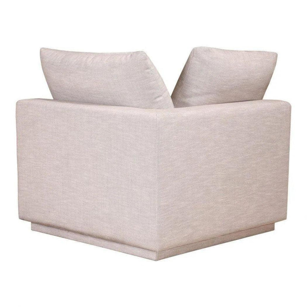 5-Piece Taupe Fabric Modular Sofa Set - Modern Sectional Couch for Living Room, Lounge & Family Room Comfort