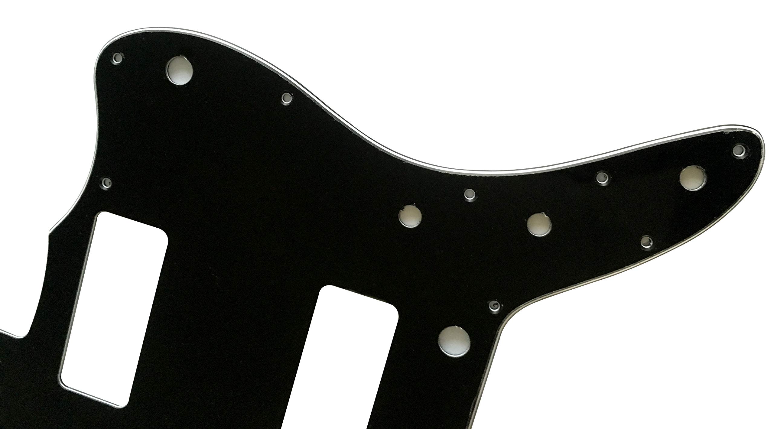 Fender US Jazzmaster P90 Electric Guitar Pickguard - 3 Ply Black No Rhythm Control Style | Replacement Part for Guitar Upgrades & DIY Repairs | Perfect for Rock, Jazz & Studio Performances