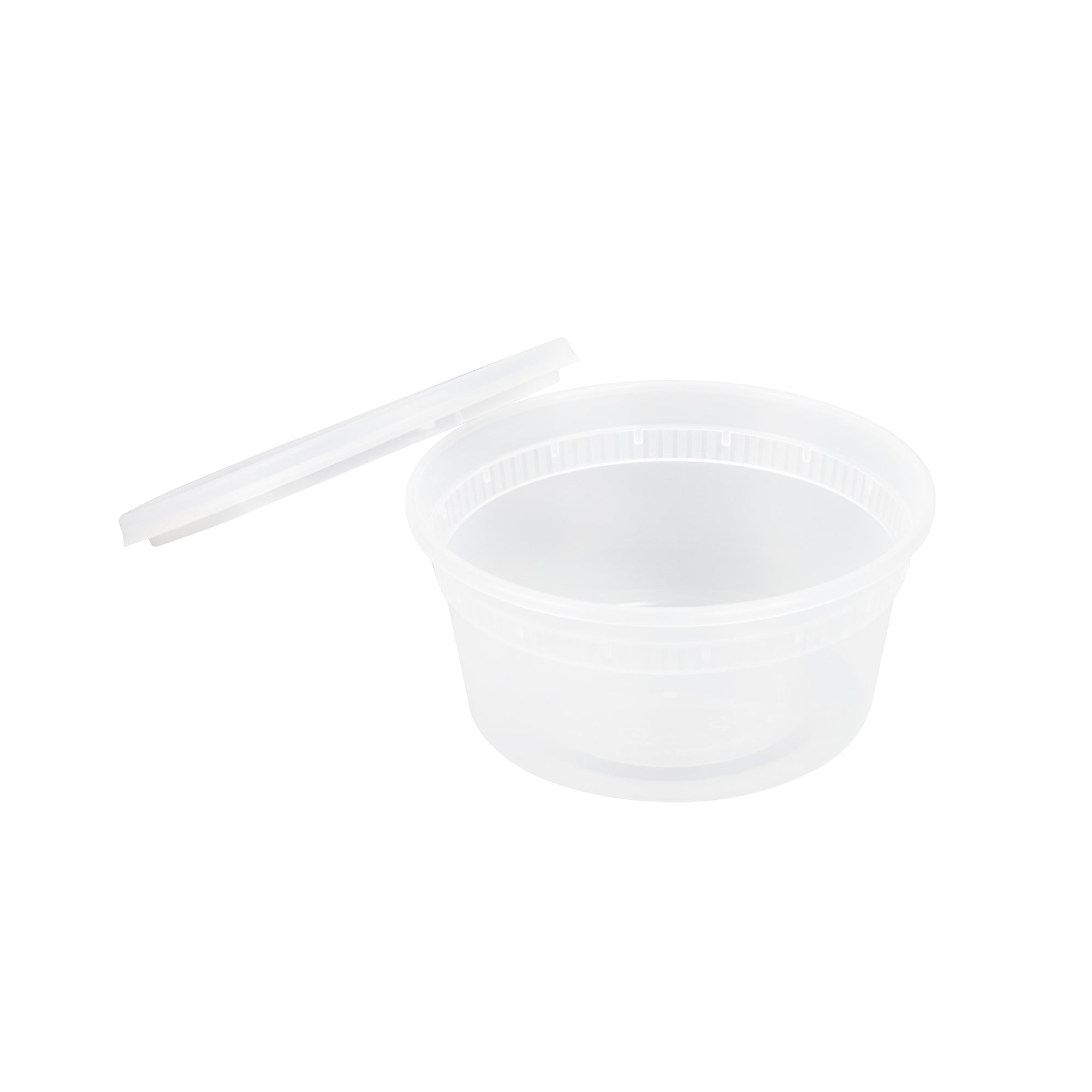 12 oz Round Clear Plastic Soup Containers with Lids - Microwave Safe, 4.5