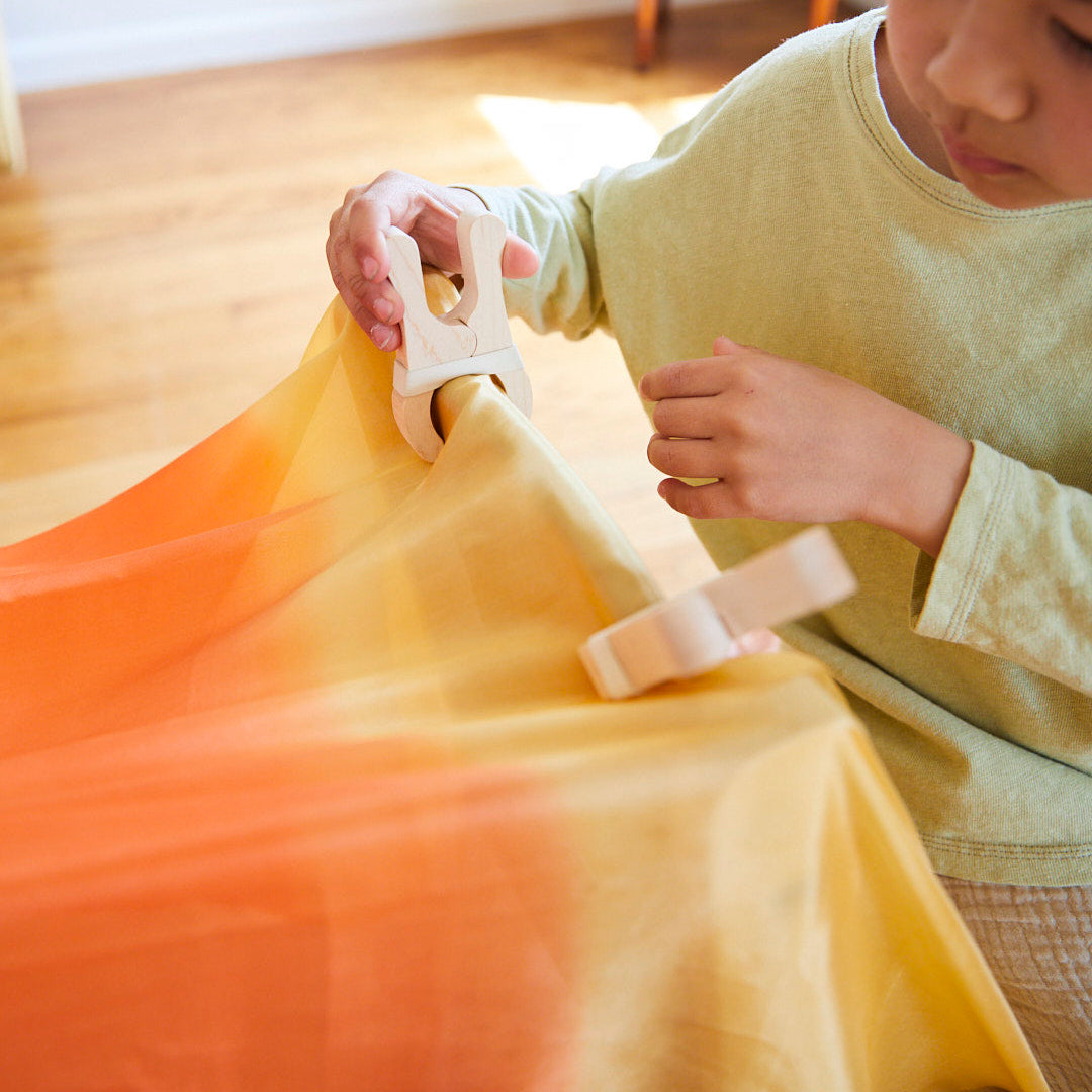 Sarah's Silks Fort Kit - Premium Play Silk for Kids, DIY Castle & Playhouse Building - Perfect for Imaginative Play, Indoor & Outdoor Fun