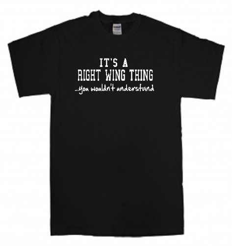 Right Wing Attitude Black T-Shirt - Conservative Political Statement Tee for Men & Women - Perfect for Rallies, Protests & Patriotic Events