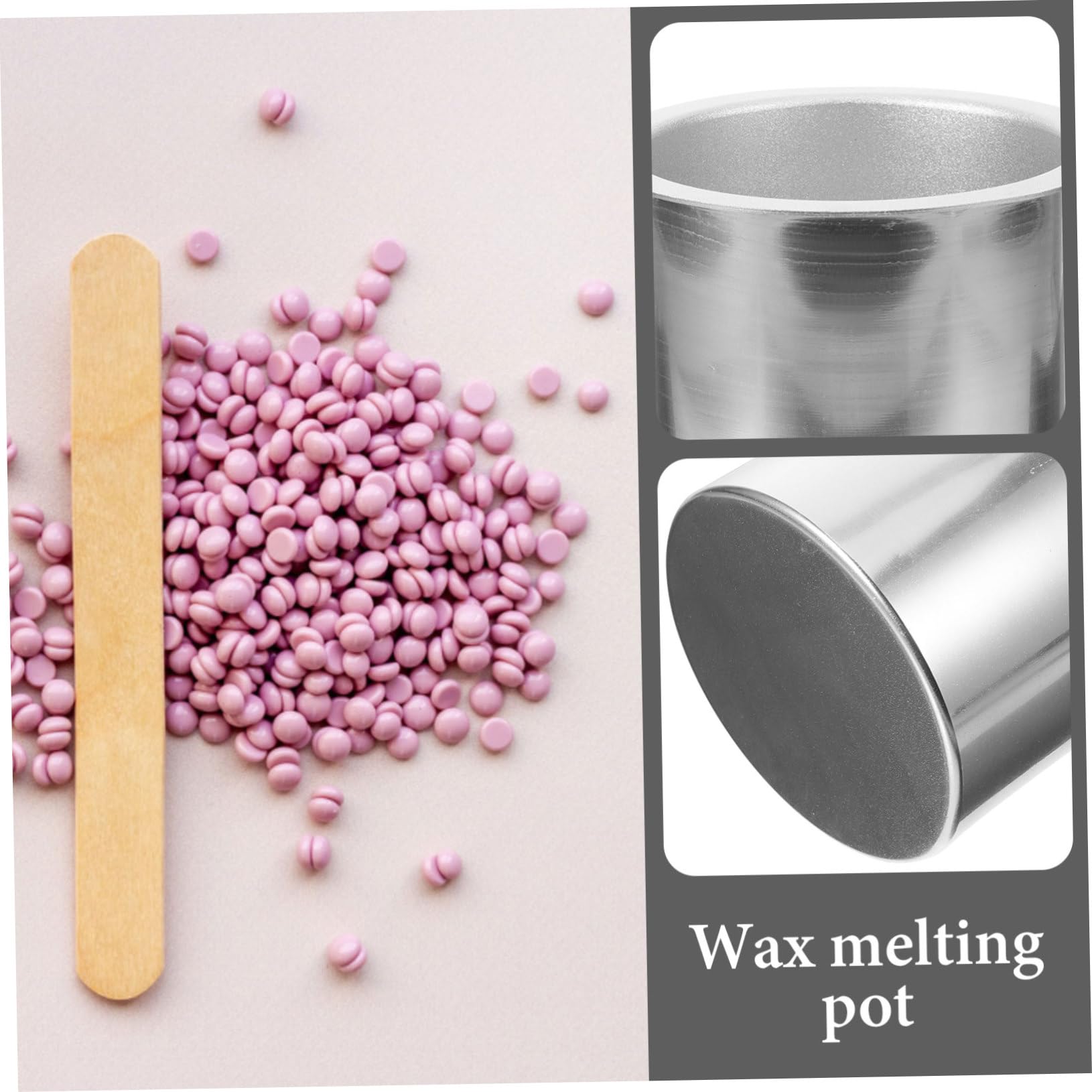 Premium Aluminum Alloy Wax Melting Pot - Double Boiler Wax Warmer for Candle Making, Wax Melts & DIY Crafts | Candy Melting Jug with Inner Pot & Cup Holder Insert (Silver) - Perfect for Home Spa, Aromatherapy & Handmade Candle Workshops