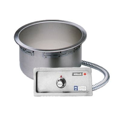 Wells 11 Quart Drop-In Soup Warmer with Auto Fill & Thermostat Control - Perfect for Restaurants, Catering, and Buffets