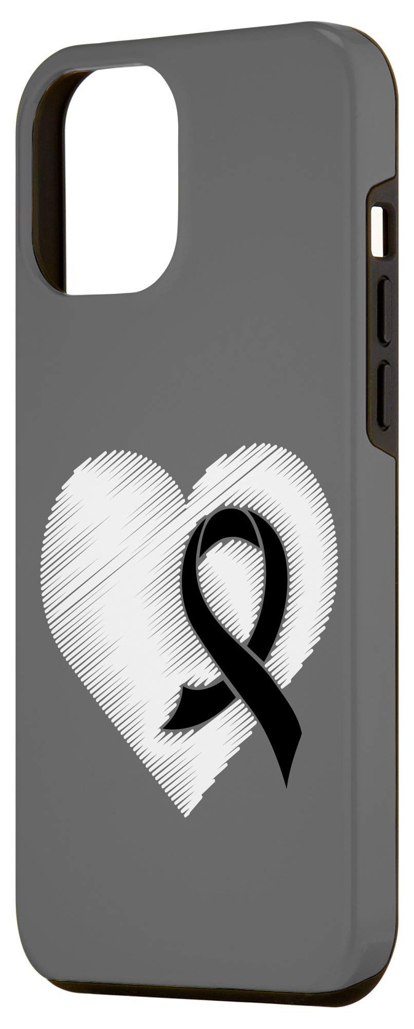 iPhone 12 Pro Max Case - Melanoma Cancer Awareness Phone Cover | Support & Awareness Gift for Patients, Survivors & Supporters | Durable Protection for Daily Use, Work & Special Events