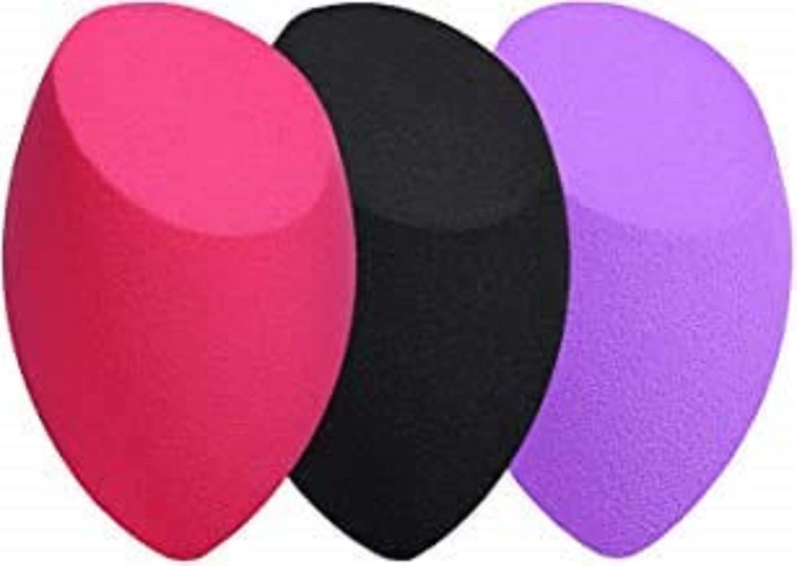BeautyOfWrath 3-Piece Makeup Sponge Set - Soft Blending Beauty Blender for Flawless Foundation & Concealer Application (Random Colors & Shapes) + Free Hoop Earrings - Perfect for Professional Makeup Artists & Everyday Beauty Routines