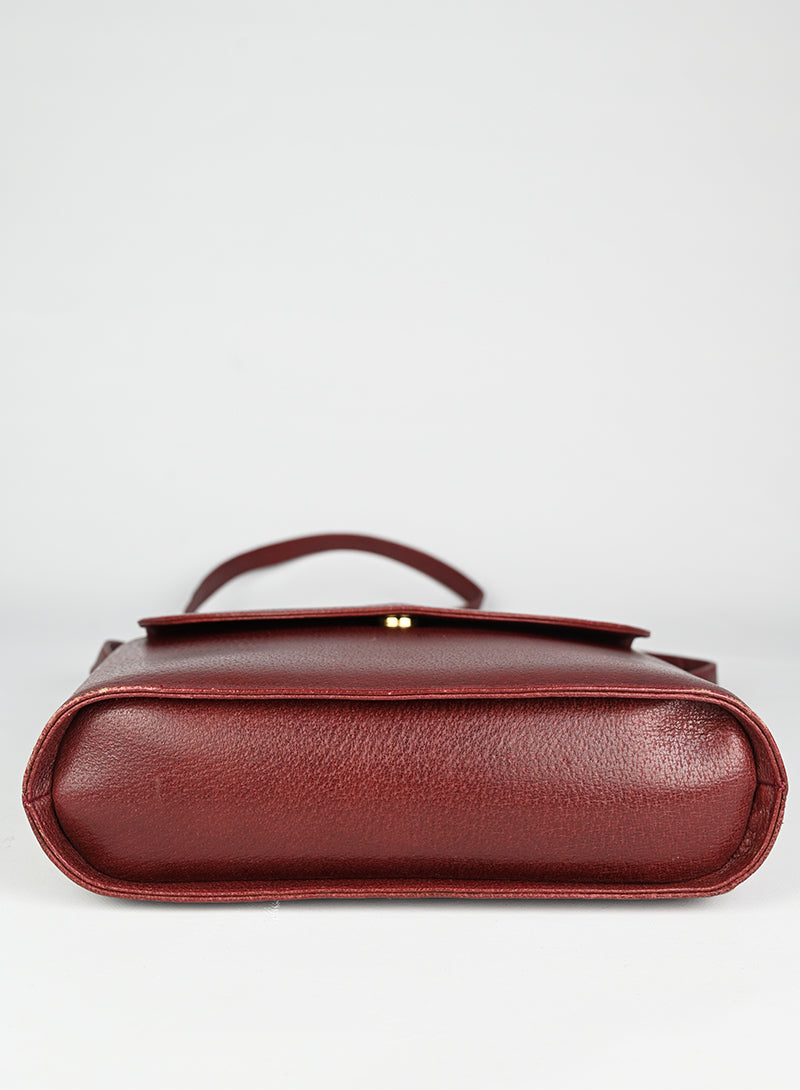 Valentino Bordeaux Leather Handbag for Women - Elegant Designer Purse for Work, Party & Everyday Use