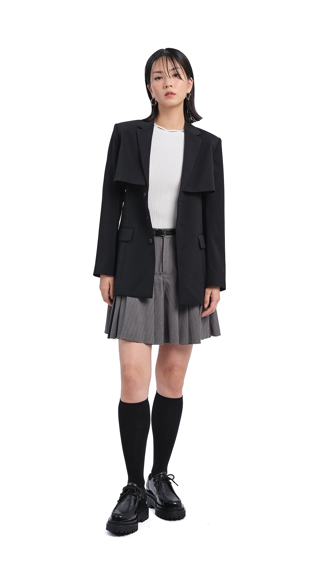 Stylish Women's Cut Out Blazer Jacket - Trendy Office Wear & Evening Outfit for Business Casual Dresses