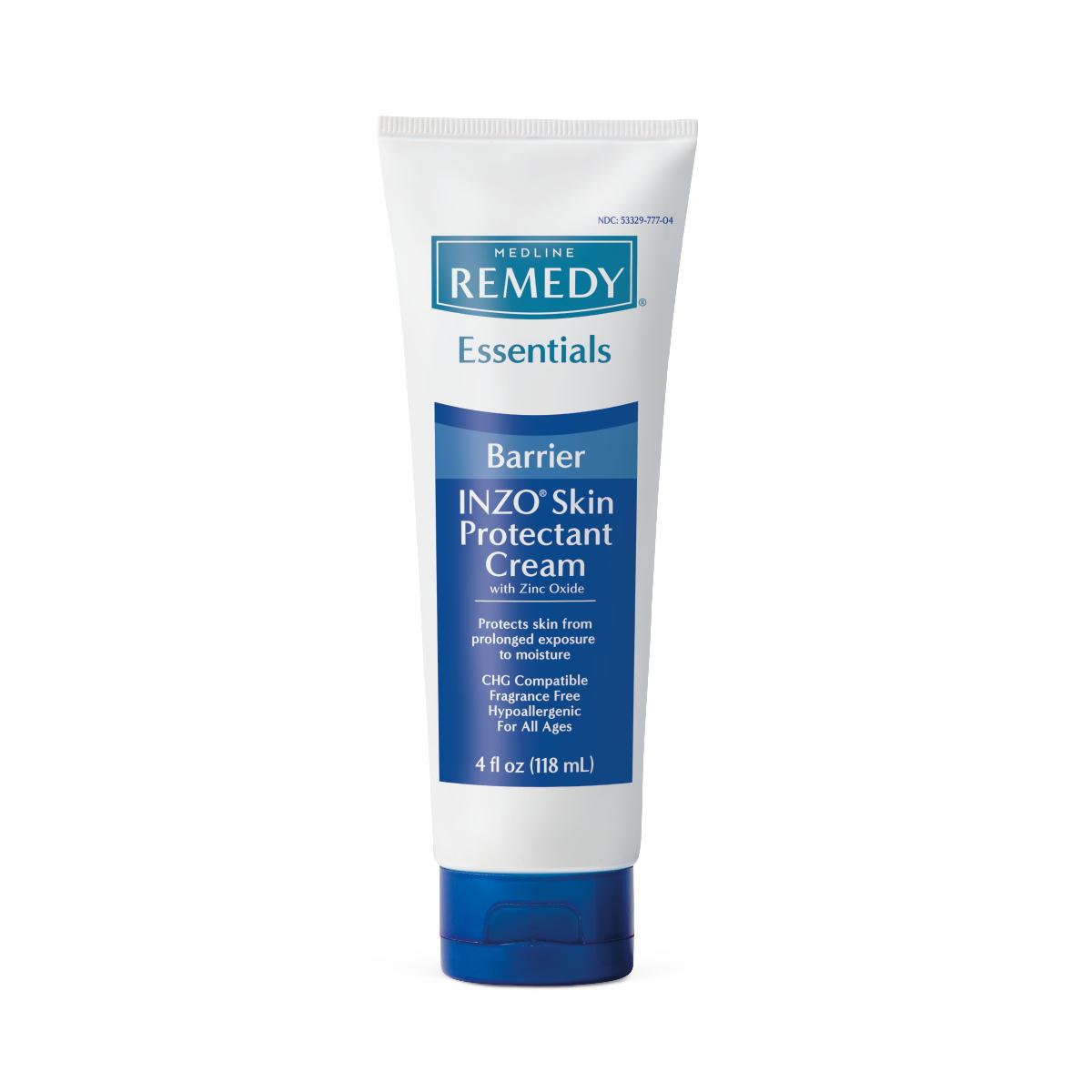 INZO Invisible Zinc Oxide Barrier Cream - 4oz Tube for Diaper Rash, Sun Protection & Skin Irritation Relief - Ideal for Babies, Kids & Sensitive Skin Care