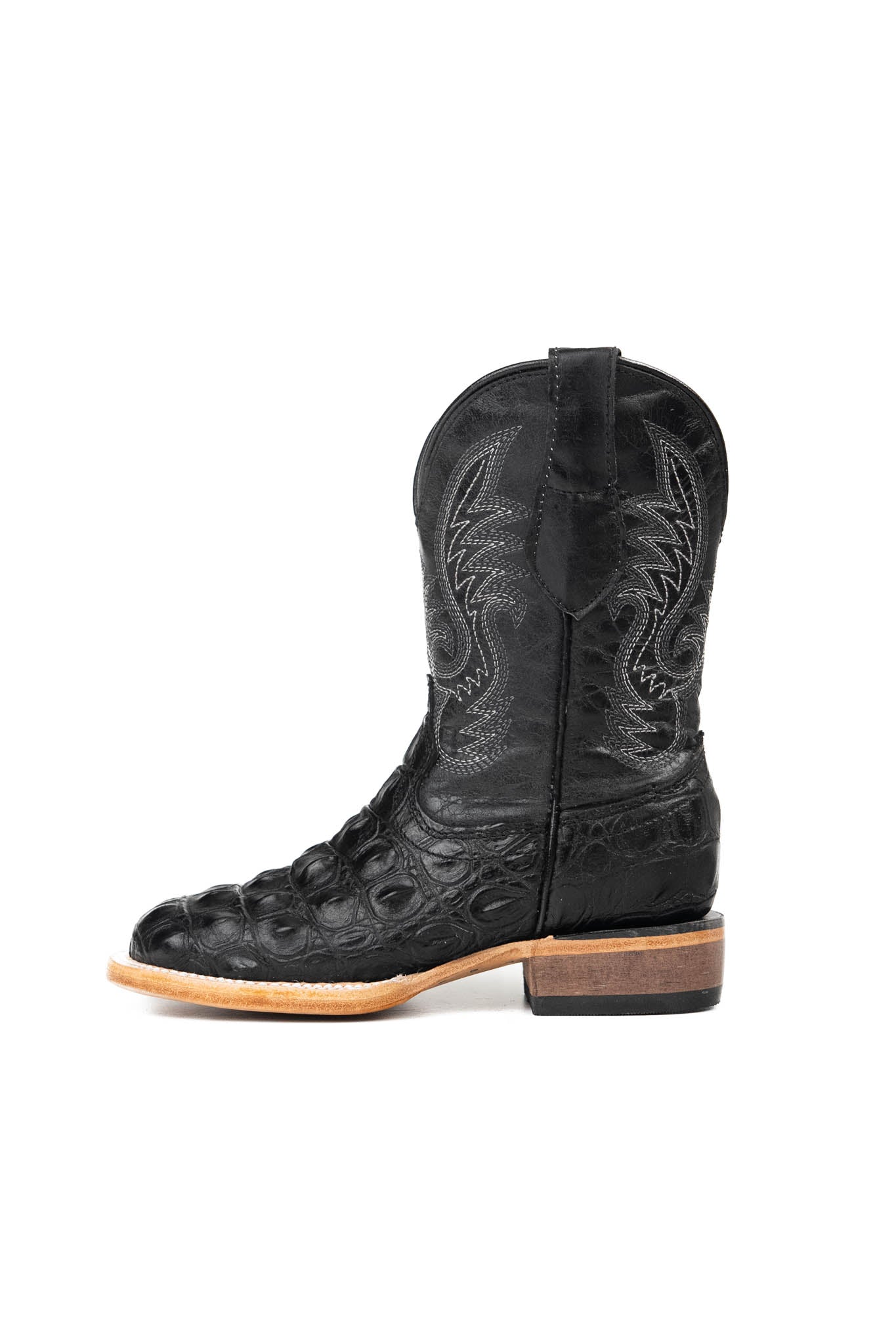 Little Kids Caiman Hornback Pro Rodeo Boots - Western Style Cowboy Boots for Boys & Girls | Perfect for Rodeo, Horse Riding & Country Fashion