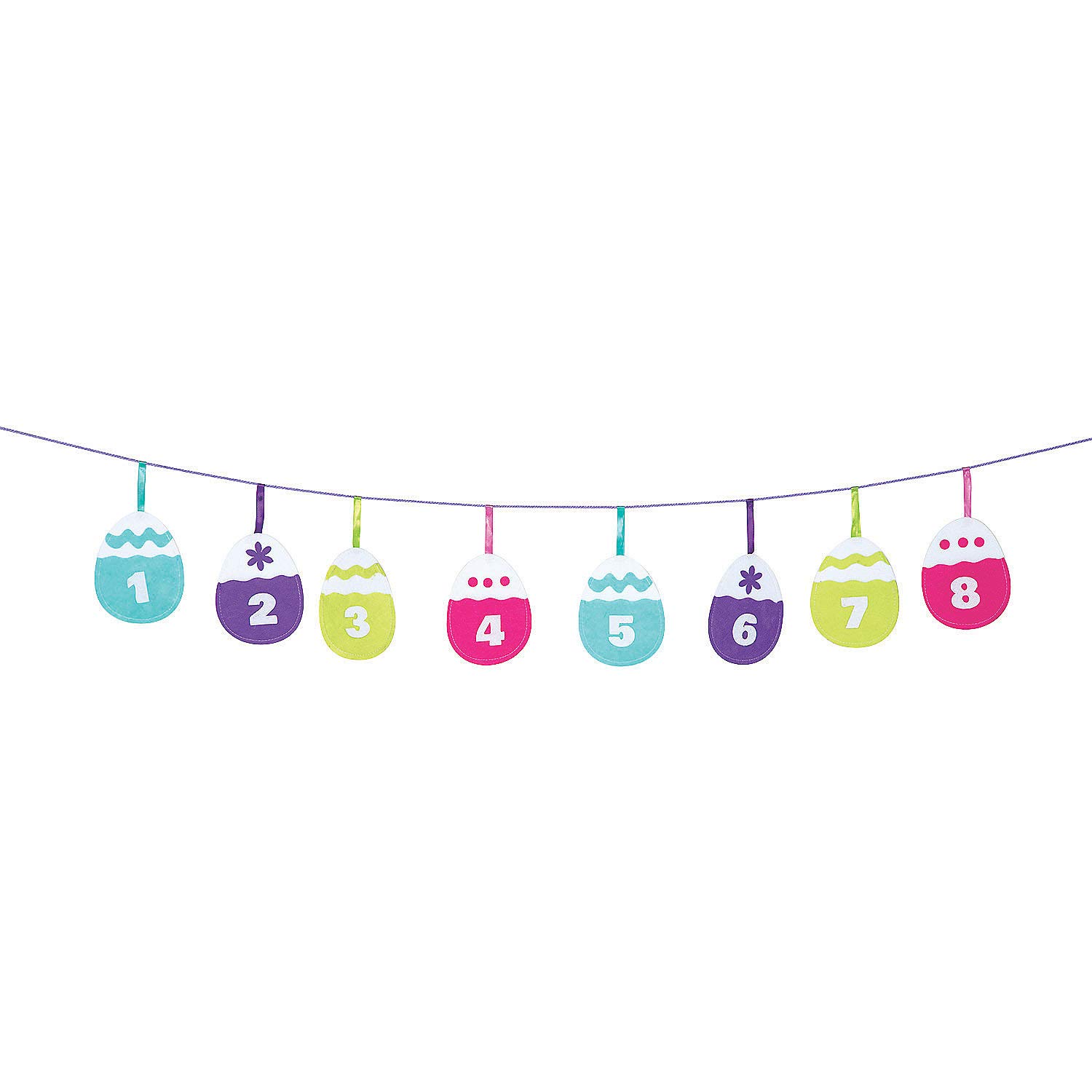 Easter Egg Countdown Calendar Garland - 1 Piece Home Decor for Easter Party, Spring Celebration & Holiday Decoration