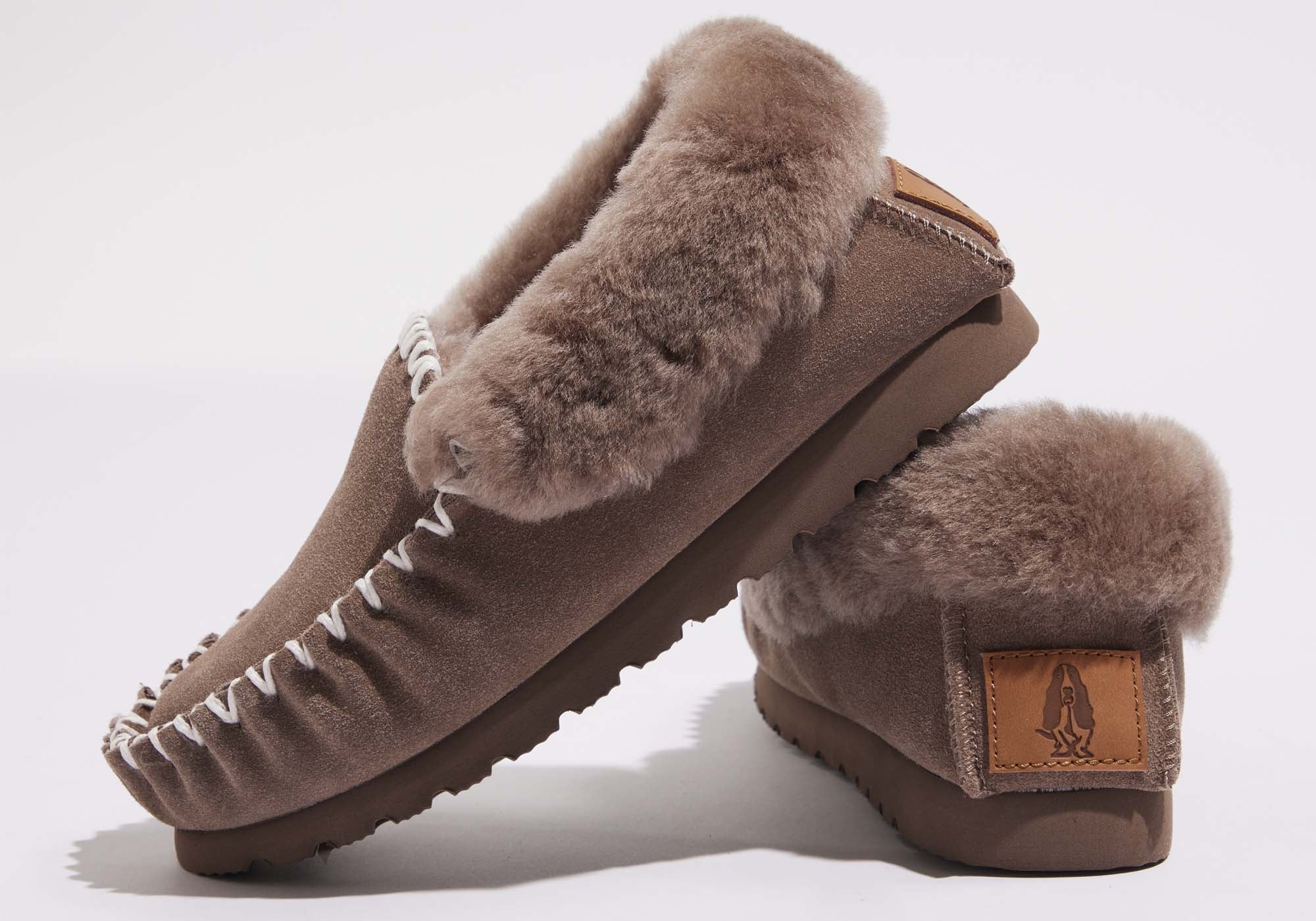 Hush Puppies Women's Comfortable Shaggy Moccasin Slippers - Cozy Indoor/Outdoor House Shoes for Relaxing at Home
