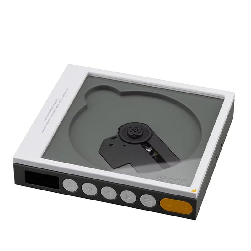 MOONDROP DISCDREAM 2 Portable CD Player with USB & Optical Digital Output - High-Quality Desktop Sound Card for Audiophiles | Perfect for Home Listening, Studio Recording & Music Enthusiasts