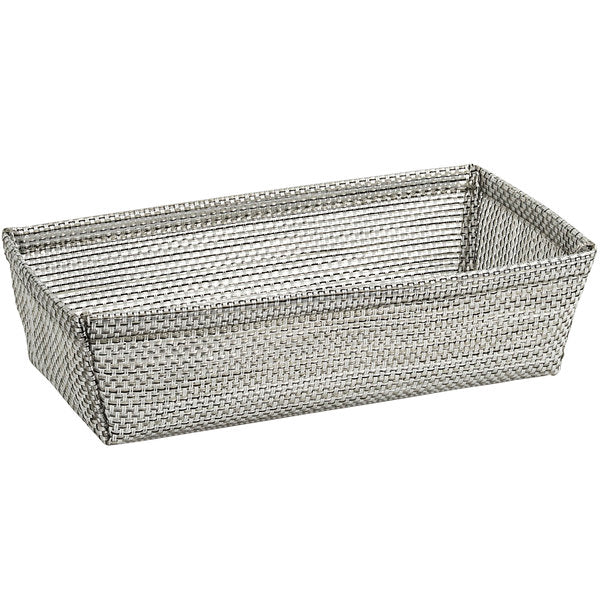 FOH Metroweave® Storage Basket Set of 6, 7.5 x 4.25 Inches - Woven Organizer Bins for Home, Office & Nursery Organization - Perfect for Shelves, Closets & Toy Storage