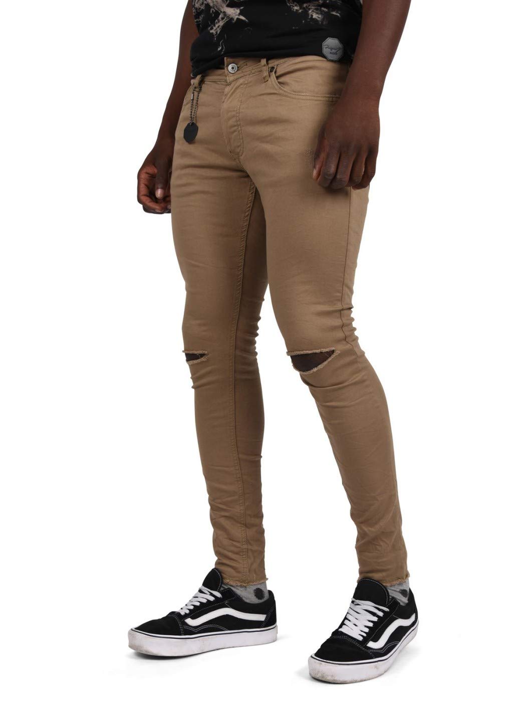 Slim Fit Distressed Jeans for Men - Trendy Ripped Denim Pants with Stretch Comfort | Perfect for Casual Wear, Street Style & Night Out
