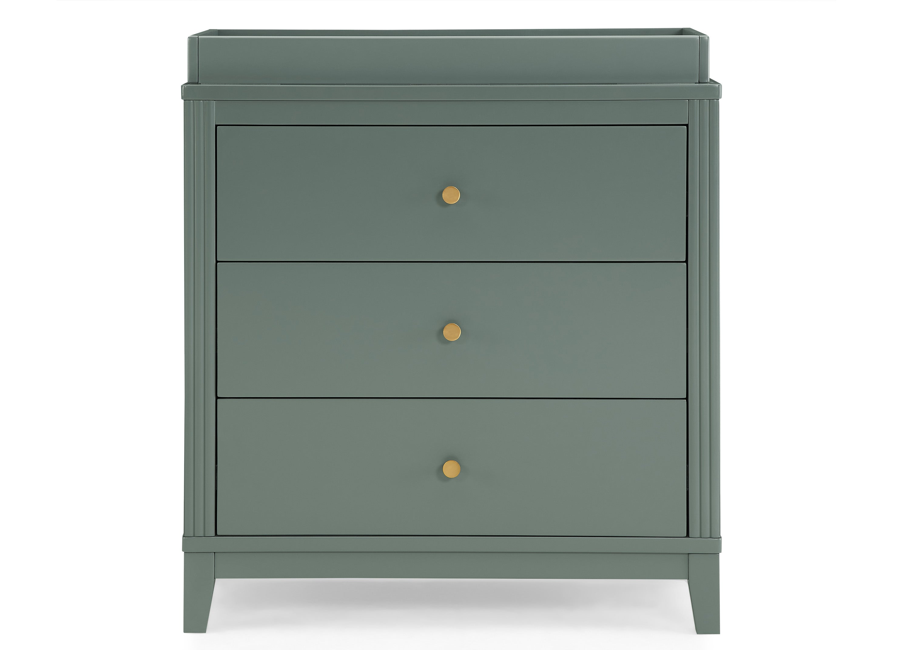 Eloise 3 Drawer Dresser with Changing Top & Interlocking Drawers - Nursery Storage Solution for Baby Clothes, Diapers & Essentials | Modern Baby Changing Table & Dresser Combo for Nursery Organization
