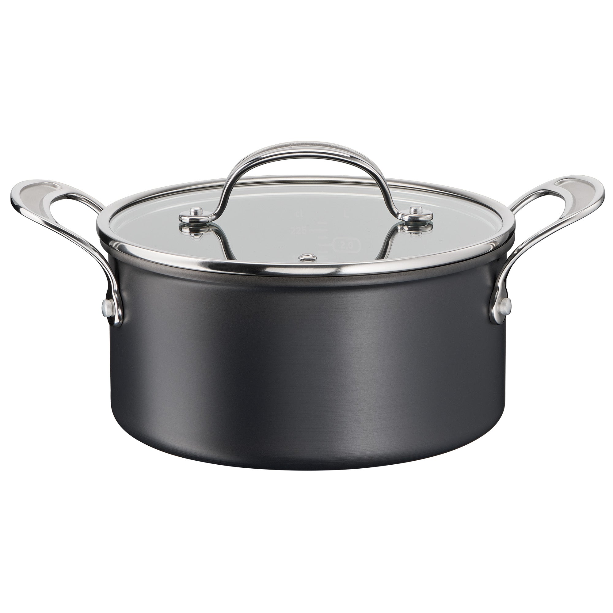 Jamie Oliver by Tefal 24cm/5L Non-Stick Induction Hard Anodised Stewpot with Lid - Classic Cookware for Soups, Stews & Slow Cooking | Perfect for Stovetop & Oven Use