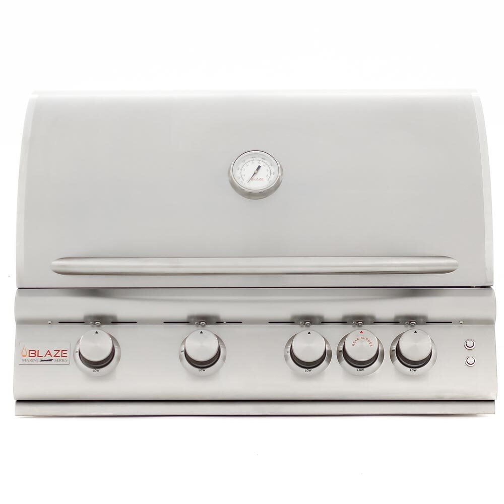 Blaze Grills BLZ4LTE2MGLP 4-Burner LTE Premium Stainless Steel Gas Grill - Marine Grade 316L for Outdoor Cooking, Backyard BBQs, and Patio Entertaining