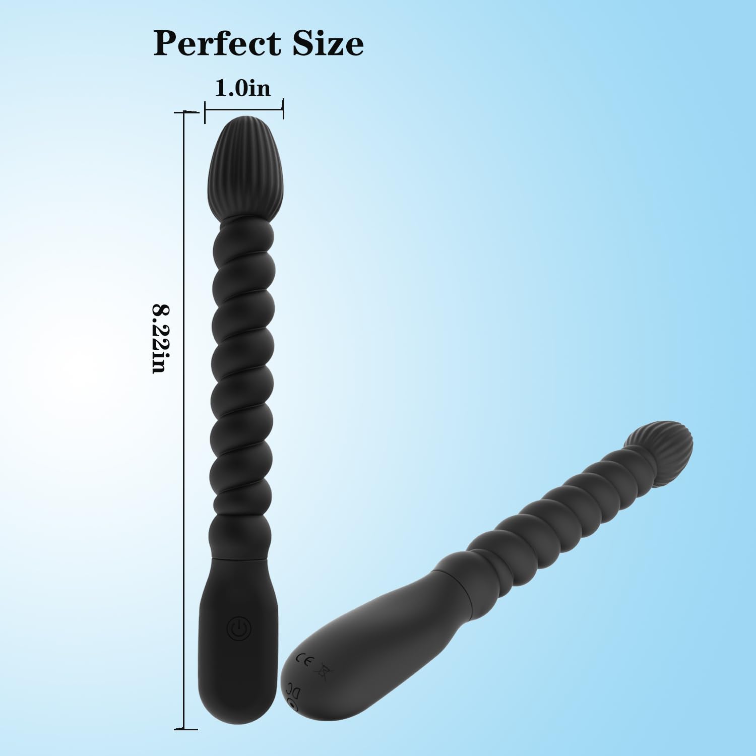 10-Speed Rechargeable Anal Beads Butt Plug with Prostate Massager - Powerful Vibrating Sex Toy for Couples & Solo Play, G-Spot & Clitoral Stimulator - Perfect for Bedroom Fun & Intimate Moments