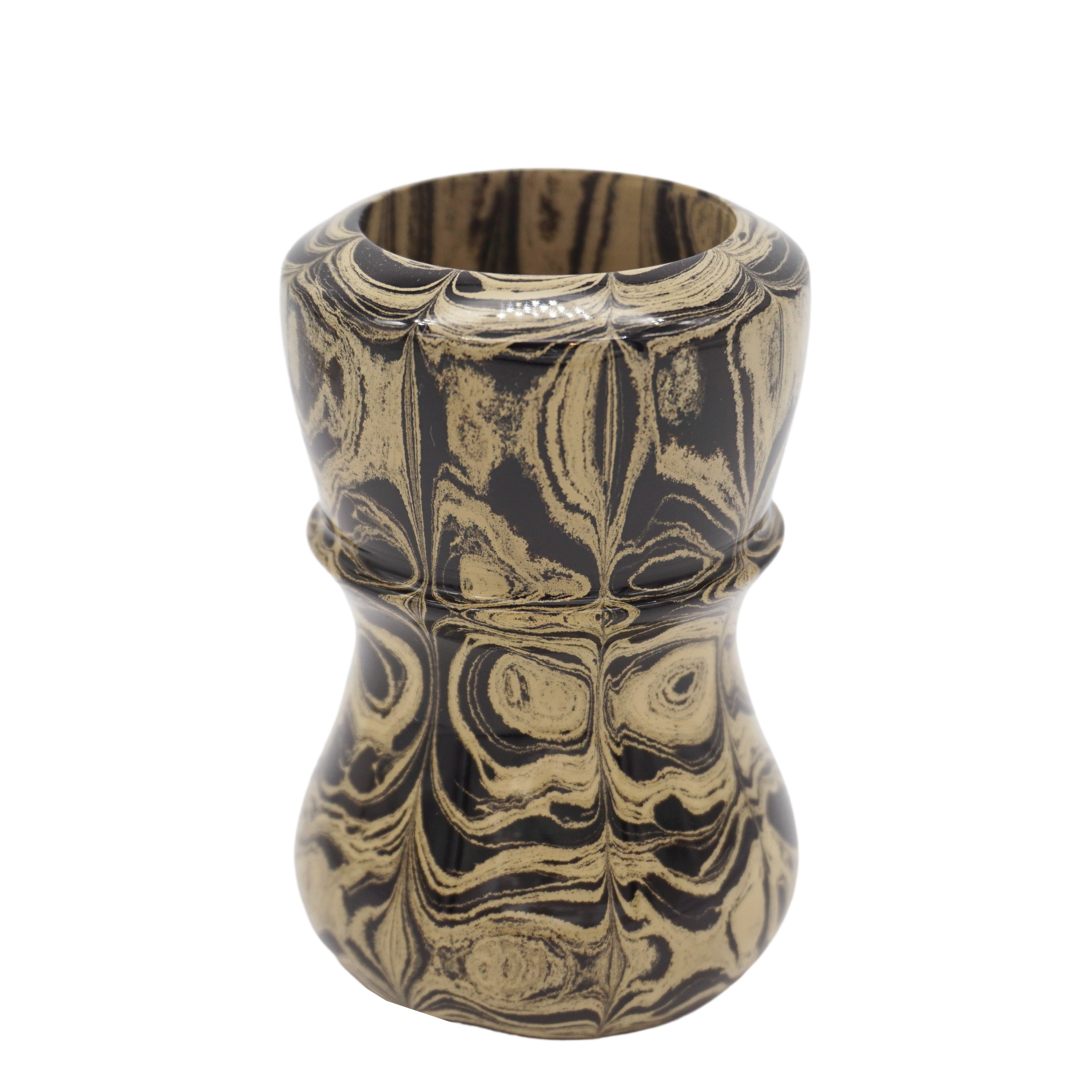 Premium Sand Ebonite Handcrafted Shaving Brush Handle - Fits 24mm & 26mm Knots - Perfect for Wet Shaving & Traditional Grooming Rituals