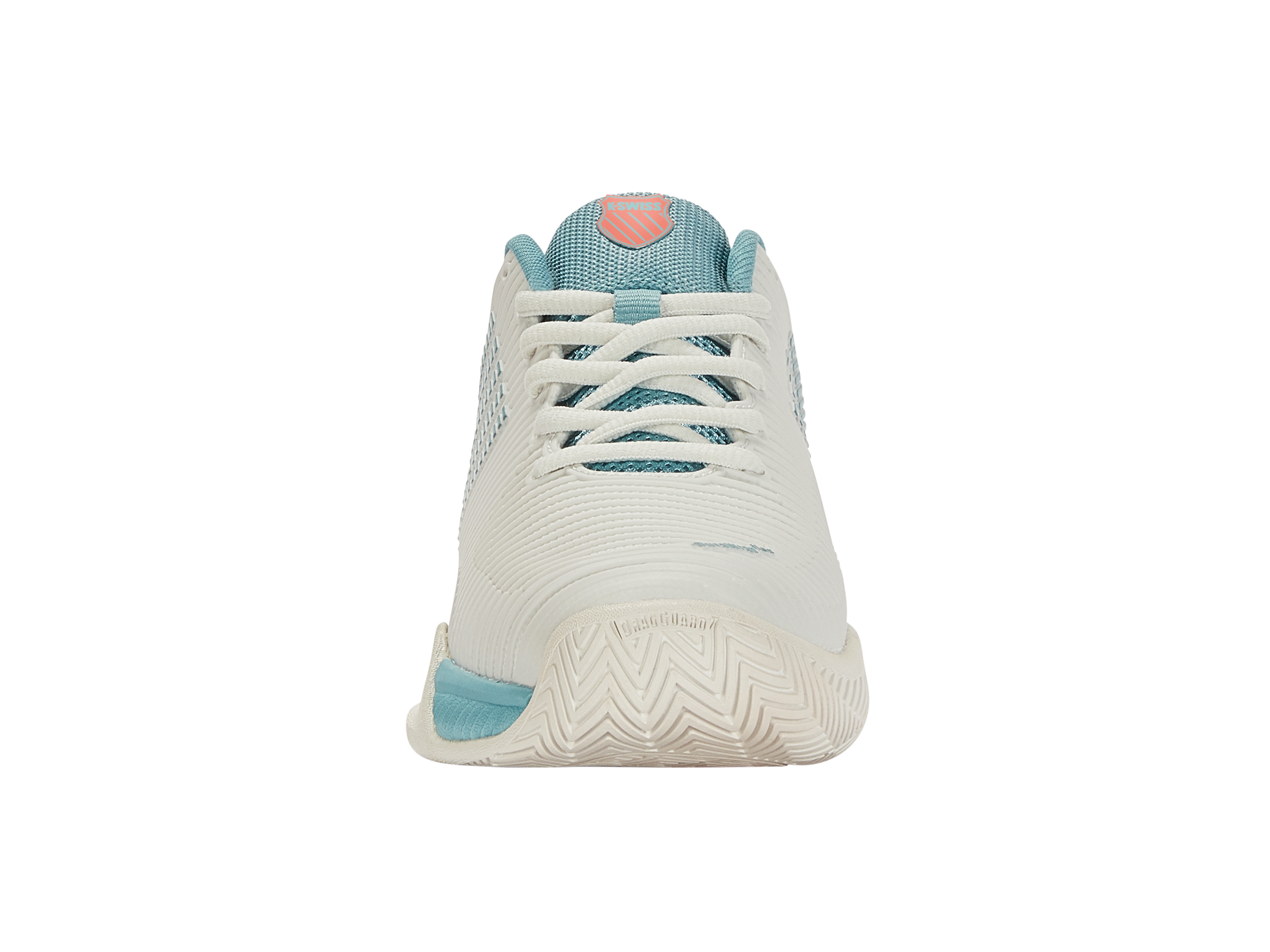 Hypercourt Express 2 Tennis Shoes - Blanc de Blanc/Nile Blue/Desert Flower Colorway | Lightweight & Durable Court Shoes for Women | Perfect for Tennis, Pickleball & Casual Wear