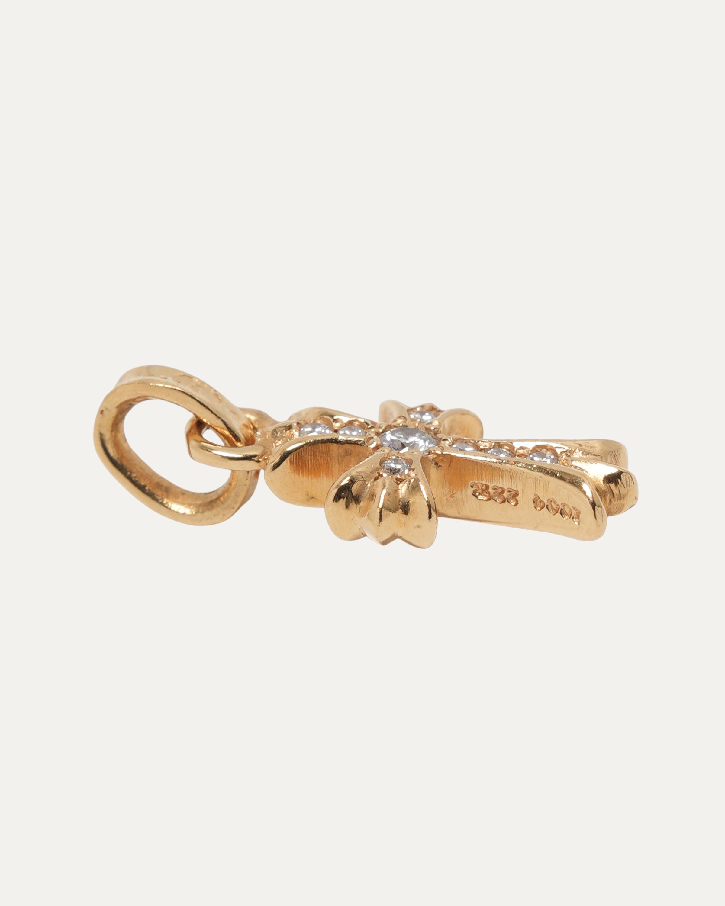 22k Gold and Diamond Baby Fat Pendant Necklace - Elegant Jewelry Gift for Newborns, Christening & Baby Showers - Perfect for Special Occasions & Keepsakes