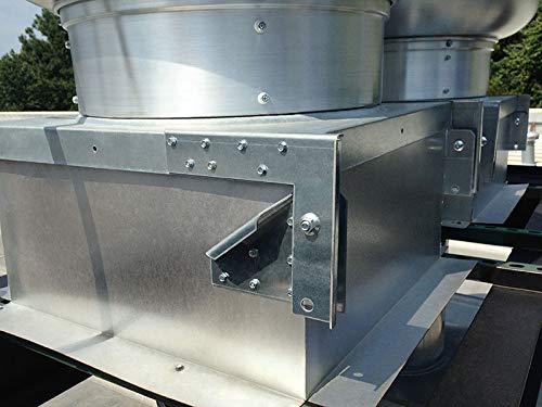 Standard Hinge Kit for Exhaust Fan Roof Curbs - Durable HVAC Access Panel Hinges for Commercial & Industrial Ventilation Systems - Perfect for Easy Maintenance & Roof Curb Installations