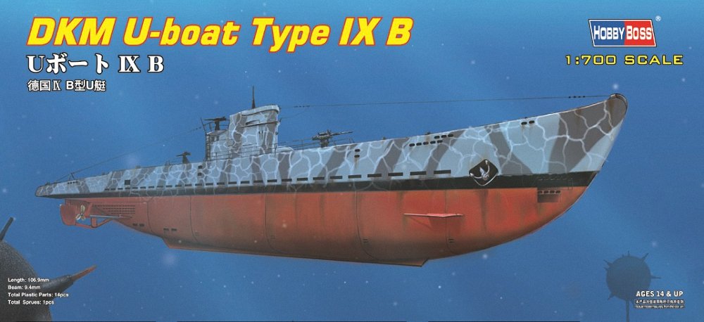 Hobby Boss U-Boat Type IXB Model Kit - DIY Ship Building for Hobbyists