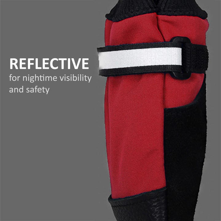 Muttluks Fleece Lined Dog Boots - Waterproof Winter Paw Protectors for Small Medium Large Dogs - Perfect for Snow, Ice, and Cold Weather Walking