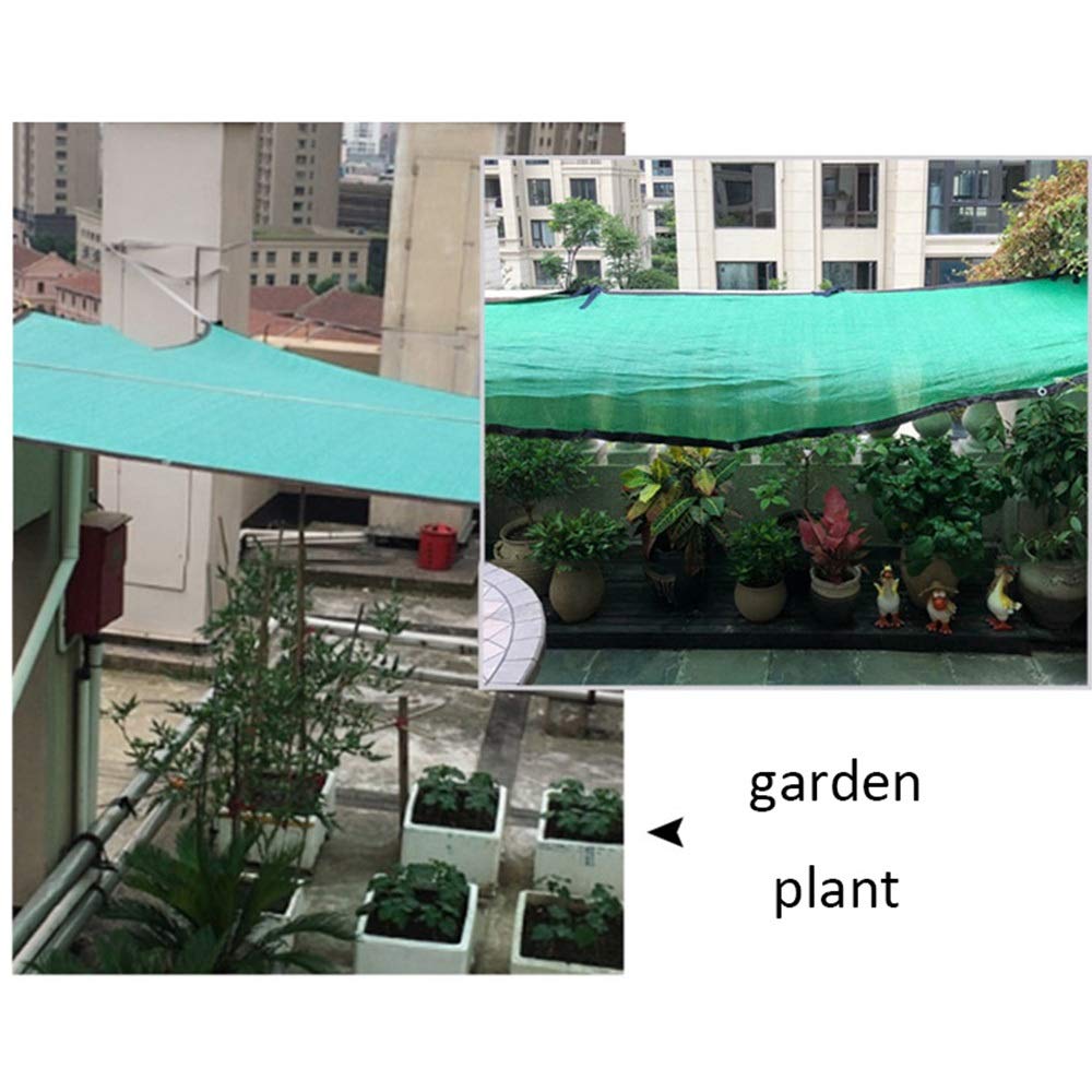 85% Shade Cloth for Greenhouse & Sun Protection - 6x8m/20x26ft Green UV Block Net with 1m Spaced Holes | Perfect for Plant Shading, Garden Cover & Outdoor Sunblock
