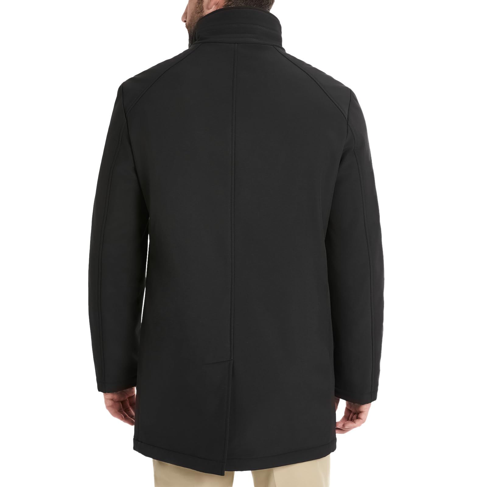 Van Heusen Men's Tedford Stand Collar Overcoat - Classic Winter Coat for Business & Formal Occasions