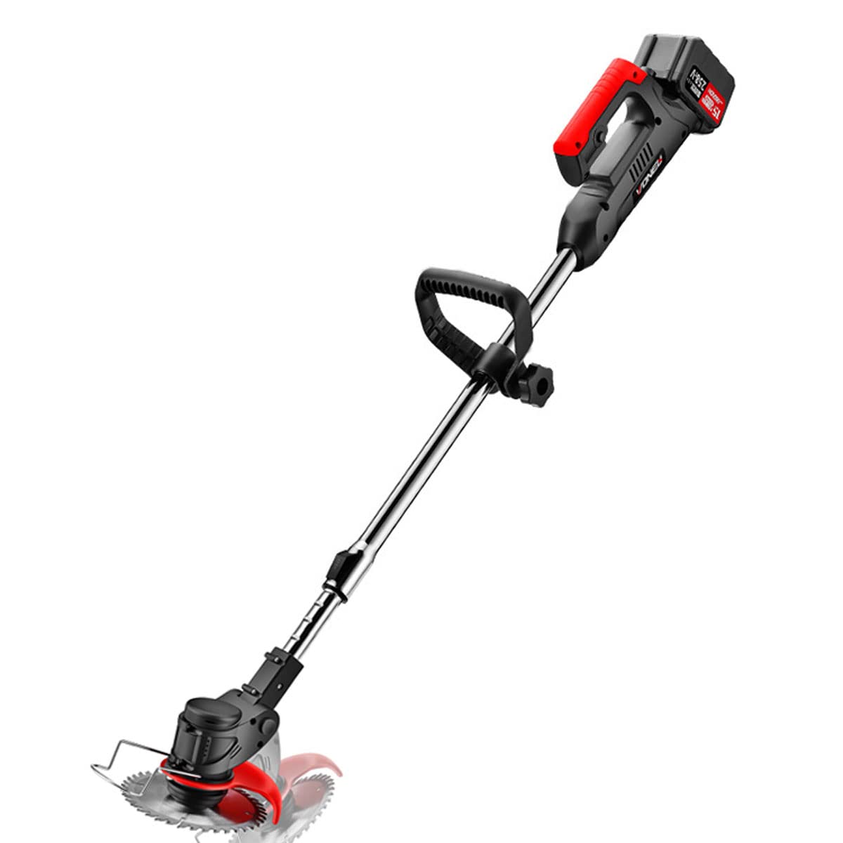 **LANGTOU 48V Cordless Electric Grass Trimmer & Lawn Edger - Adjustable Length, 3 Batteries & Charger Included - Perfect for Lawn Trimming, Gardening, and Yard Maintenance**    *(Use Cases: Ideal for home lawns, backyard landscaping, garden edging, and precise grass trimming around fences and pathways.)*