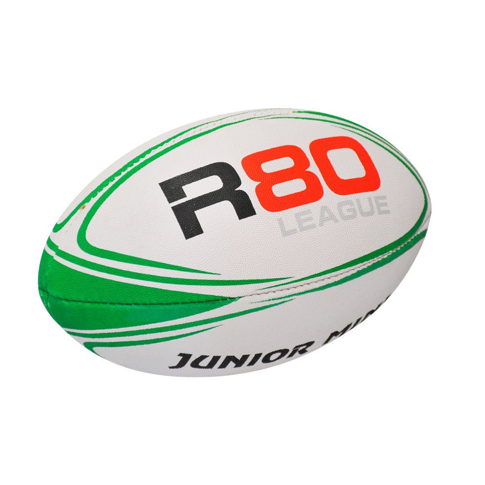 R80 Junior Rugby League Balls - Official Size 4 Youth Rugby Ball for Kids & Teens - Perfect for Training, Matches & Backyard Play