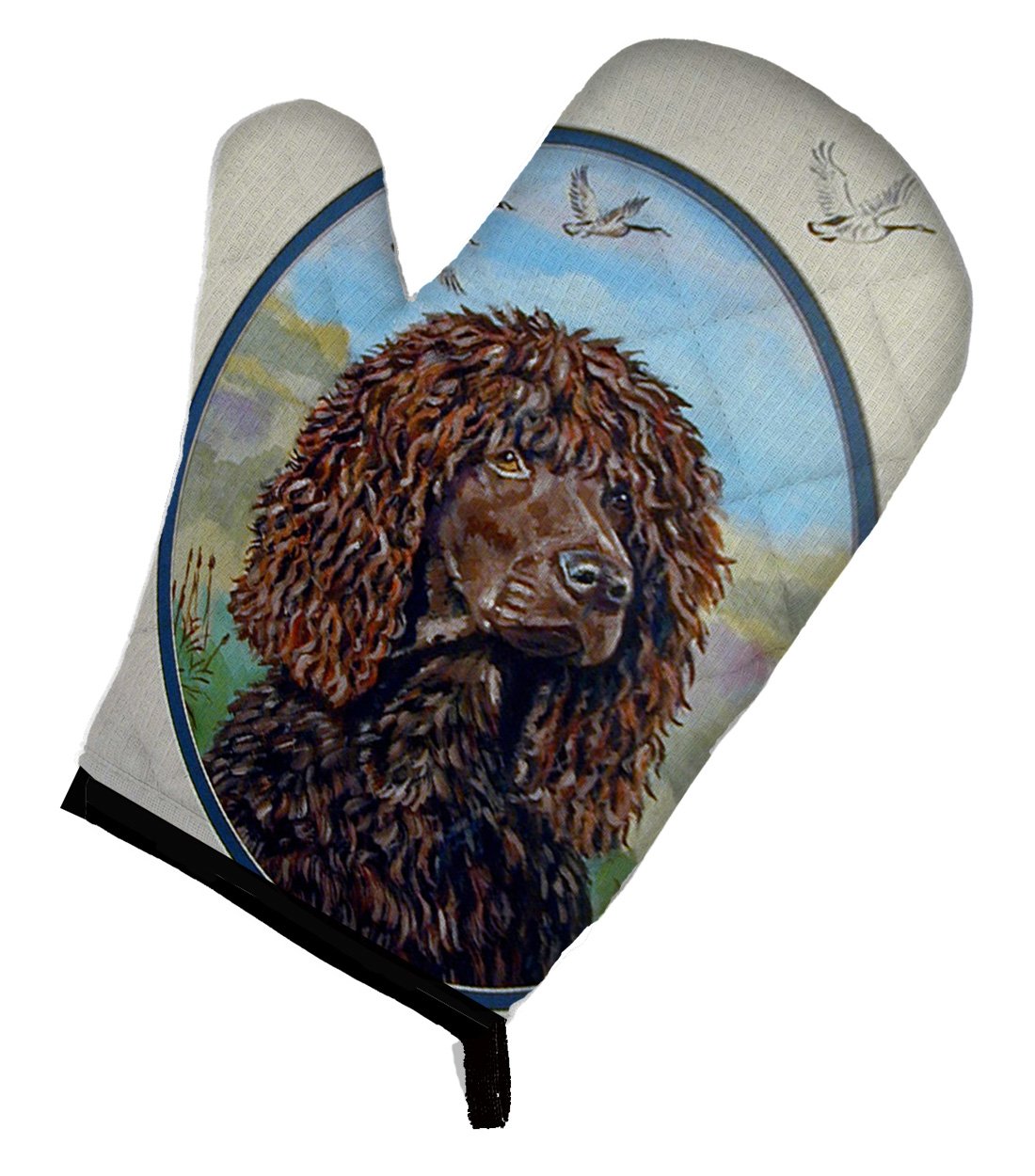 Irish Water Spaniel Oven Mitt - Heat Resistant Thick Kitchen Glove for Hot Pans & Baking - Protect Hands While Cooking, Grilling & Baking - Perfect for Kitchens, BBQs & Holiday Cooking