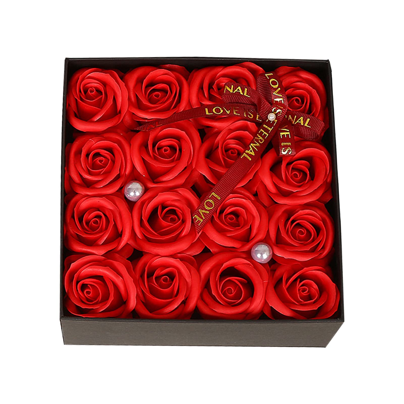 Luxury Fragrant Rose Flower Gift Box - Handcrafted Realistic Cream Roses for Home Decor, Women, Girls, Men & Boys - Perfect for Birthdays, Anniversaries & Romantic Occasions