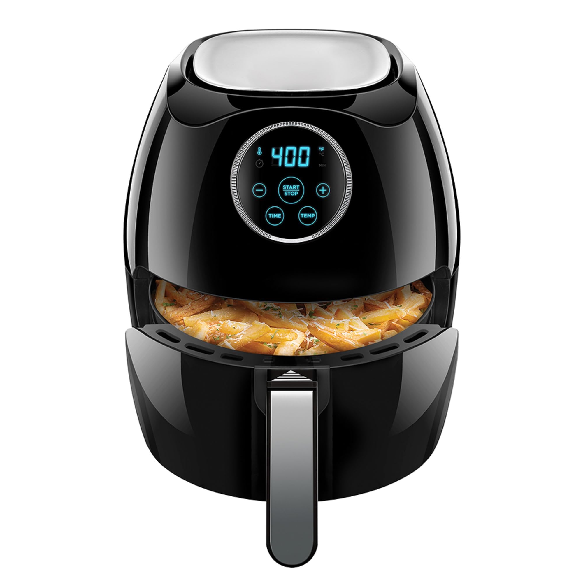 CHEFMAN 6.5 Qt XL Digital Air Fryer with Touch Screen - 4 Cooking Functions, 60-Min Timer & Auto Shut Off | Nonstick, BPA-Free & Dishwasher Safe Basket | Healthy Oil-Free Cooking for Family Meals, Snacks & Meal Prep | Perfect for Roasting, Baking, Grilling & Reheating