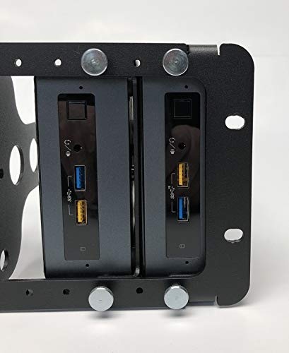 Intel NUC MiniPC 19-Inch 3U Rack Mount for 1-8 Units (Supports up to 12x NUCs) with 8 Included Mounting Plates - Perfect for Data Centers, Home Servers & Office Workstations
