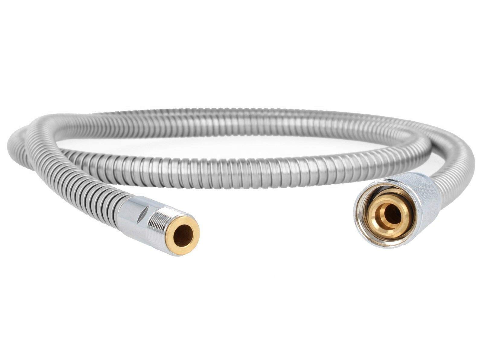 Grohe Ladylux & Alira Sink Faucet Replacement Hose - 59-Inch Pull-Out Spray Kitchen Faucet Hose with Starlight Chrome Finish | Durable & Leak-Proof | Perfect for Kitchen Sink Upgrades & Faucet Repairs