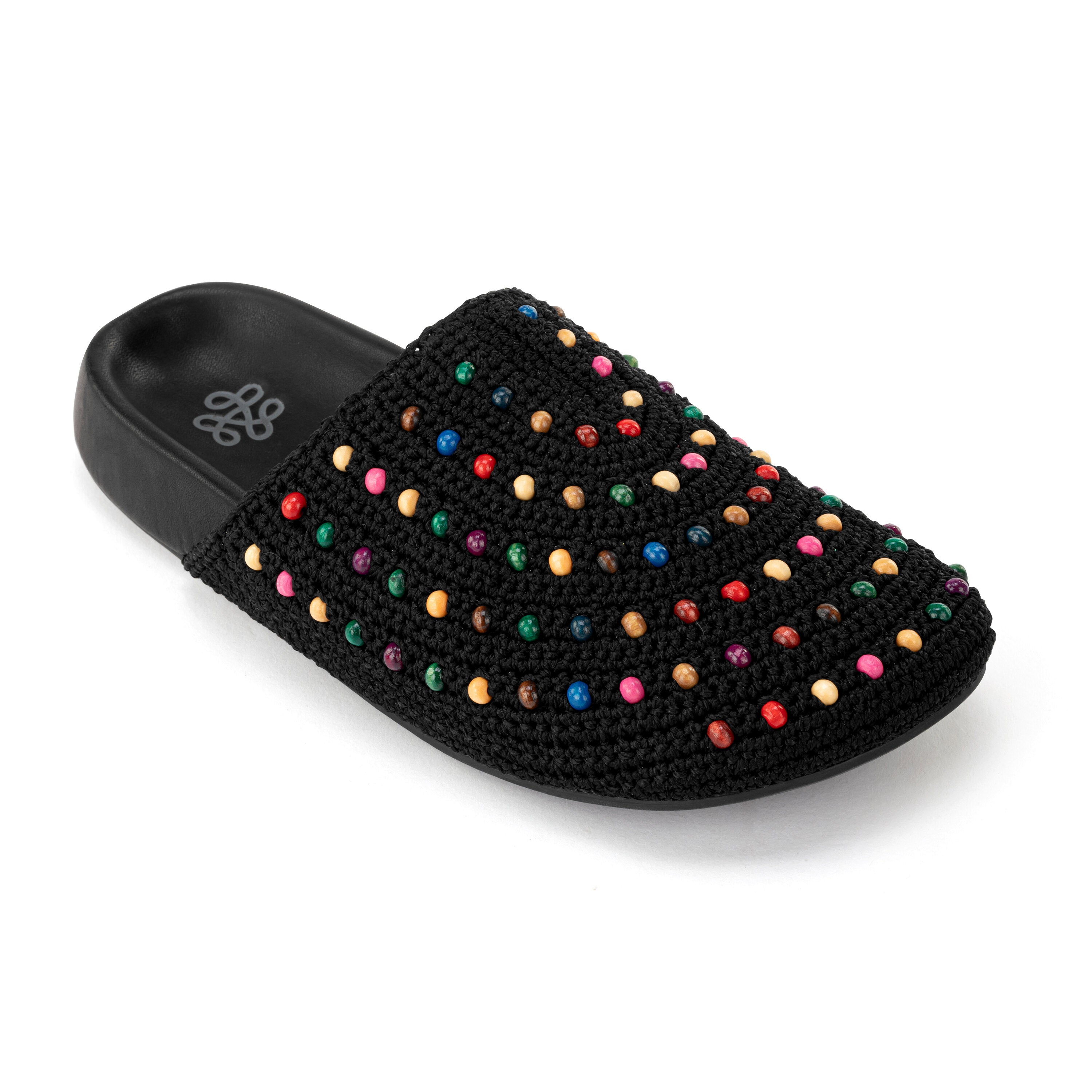Hand Crochet - Black Multi Beads