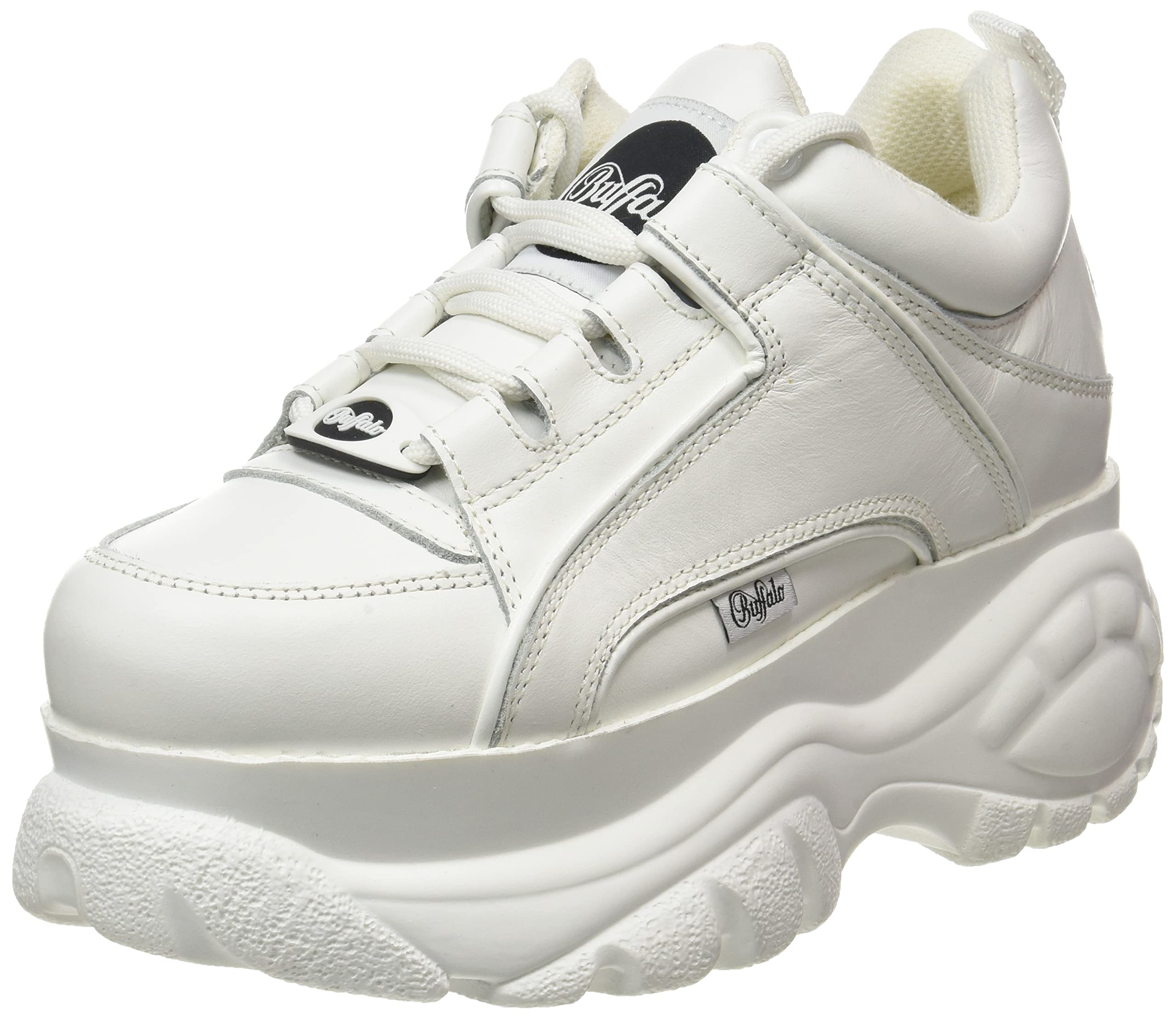 Buffalo London 1339-14 2.0 V Women's Platform Sneakers in White - Size 6 US | Comfortable & Stylish Casual Shoes for Everyday Wear, Walking & Fashion Outfits