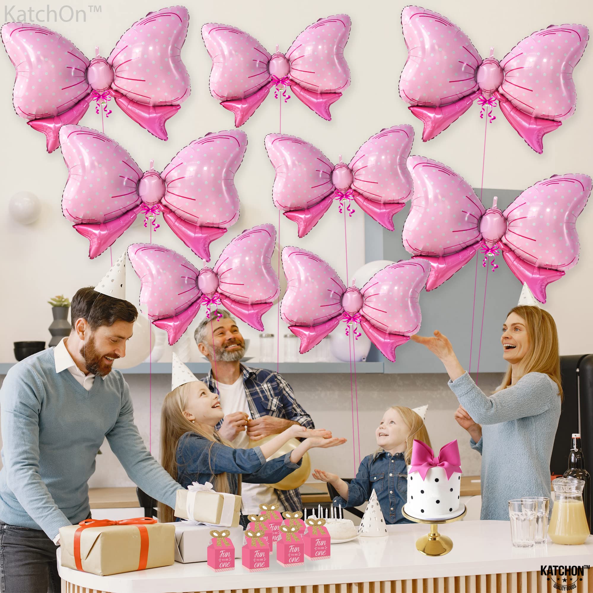 18-Pack Gender Reveal Party Decorations Set - 35 Inch Pink Foil Bow Balloons & 18 Inch Basketball Themed Decor for Baby Showers, Sports Birthday Parties | Perfect for Basketball Theme Celebrations, Baby Gender Reveals & Balloon Backdrops