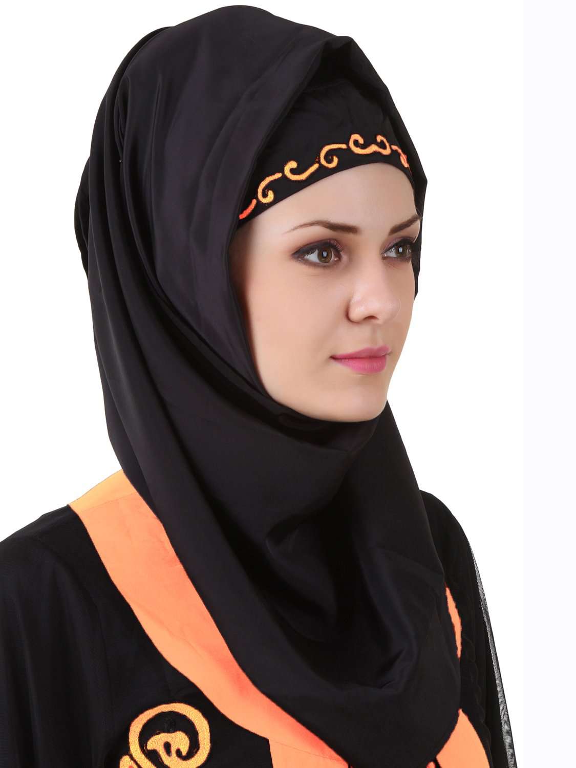 Azka Black Nida Hijab - Modest Muslim Scarf for Women - Perfect for Prayer, Work & Everyday Wear