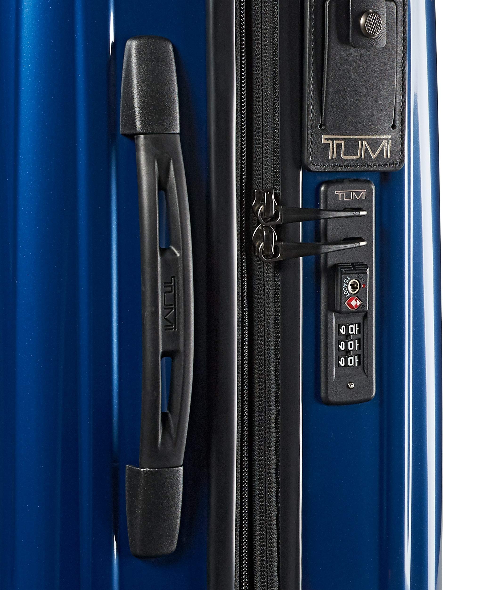 TUMI V3 International Expandable Carry-On Luggage - 22 Inch Hardshell Suitcase for Men & Women - Lightweight Spinner Luggage with TSA Lock - Perfect for Business Travel & Weekend Getaways (Deep Blue)