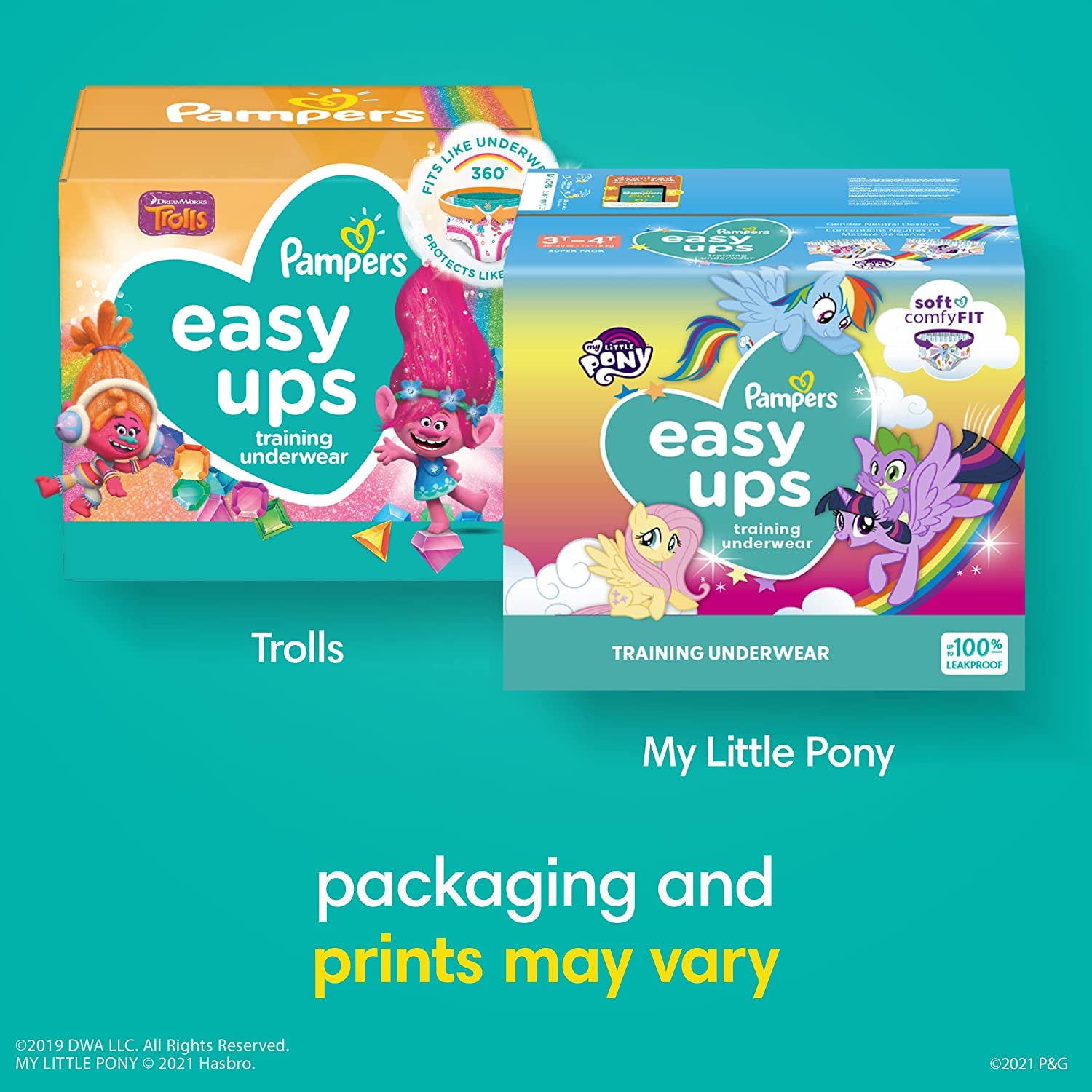Pampers Easy Ups Potty Training Underwear for Toddlers - Boys & Girls, Sensitive Baby Wipes (12 Packs, 1008 Count) - Perfume Free, Leak Protection for Daytime & Nighttime Use - Perfect for Home, Daycare & Travel