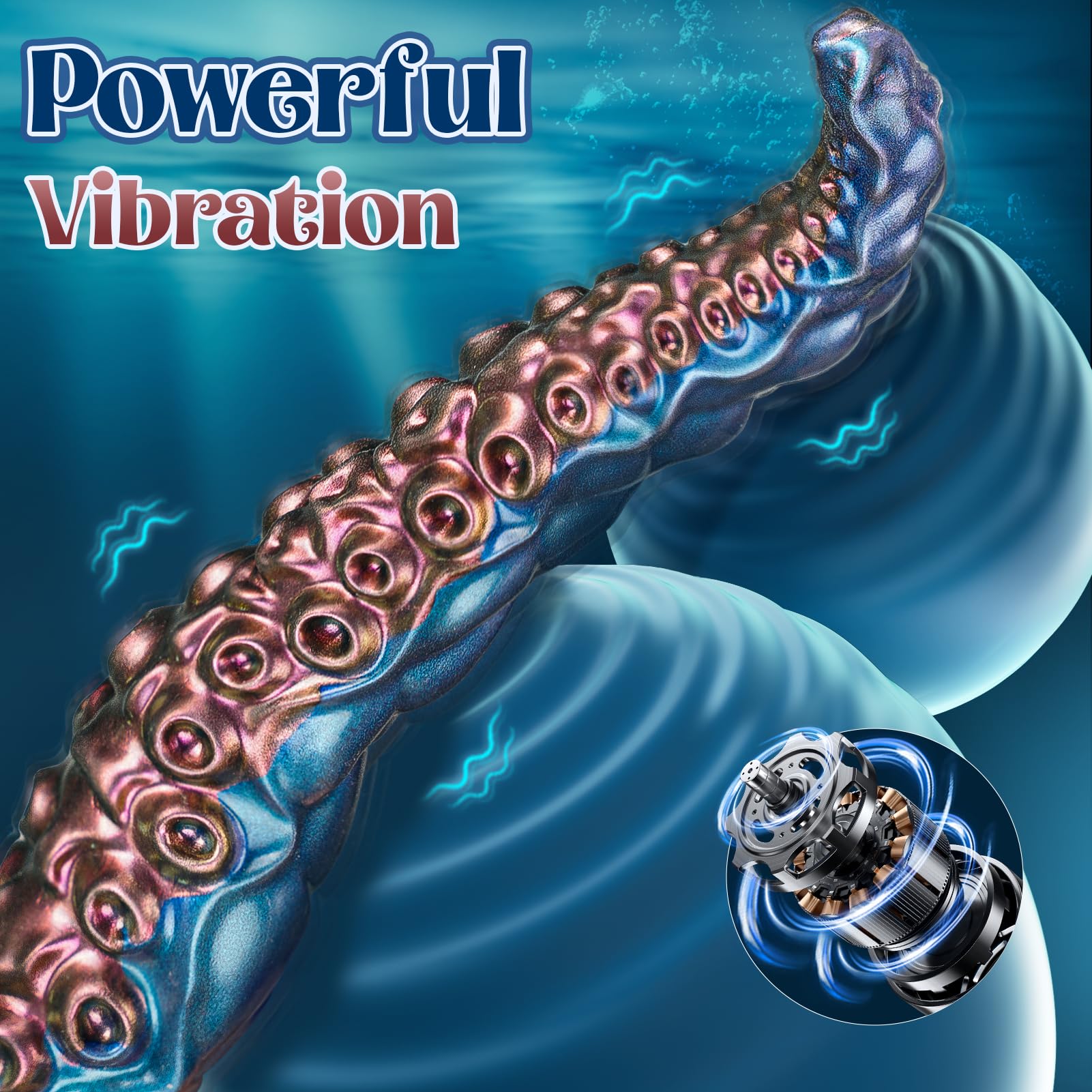COKARAGE 14.6'' Monster Tentacle Vibrator Dildo - Remote Control & App Enabled, Multi-Speed Vibrations, Suction Cup Base for G-Spot & Anal Stimulation | Fantasy Adult Sex Toy for Couples & Solo Play | Perfect for Roleplay, BDSM & Sensory Exploration