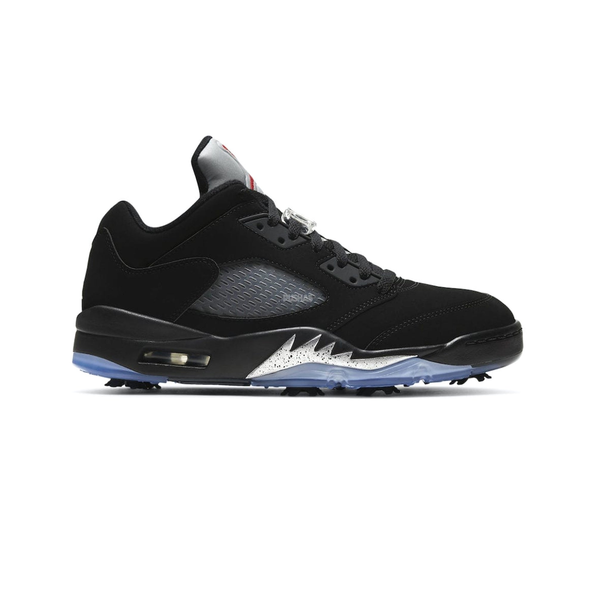 Air Jordan 5 Retro Low Golf Shoes 'Black Metallic' (2020) - Men's Basketball-Inspired Golf Sneakers for Comfort & Style on the Course