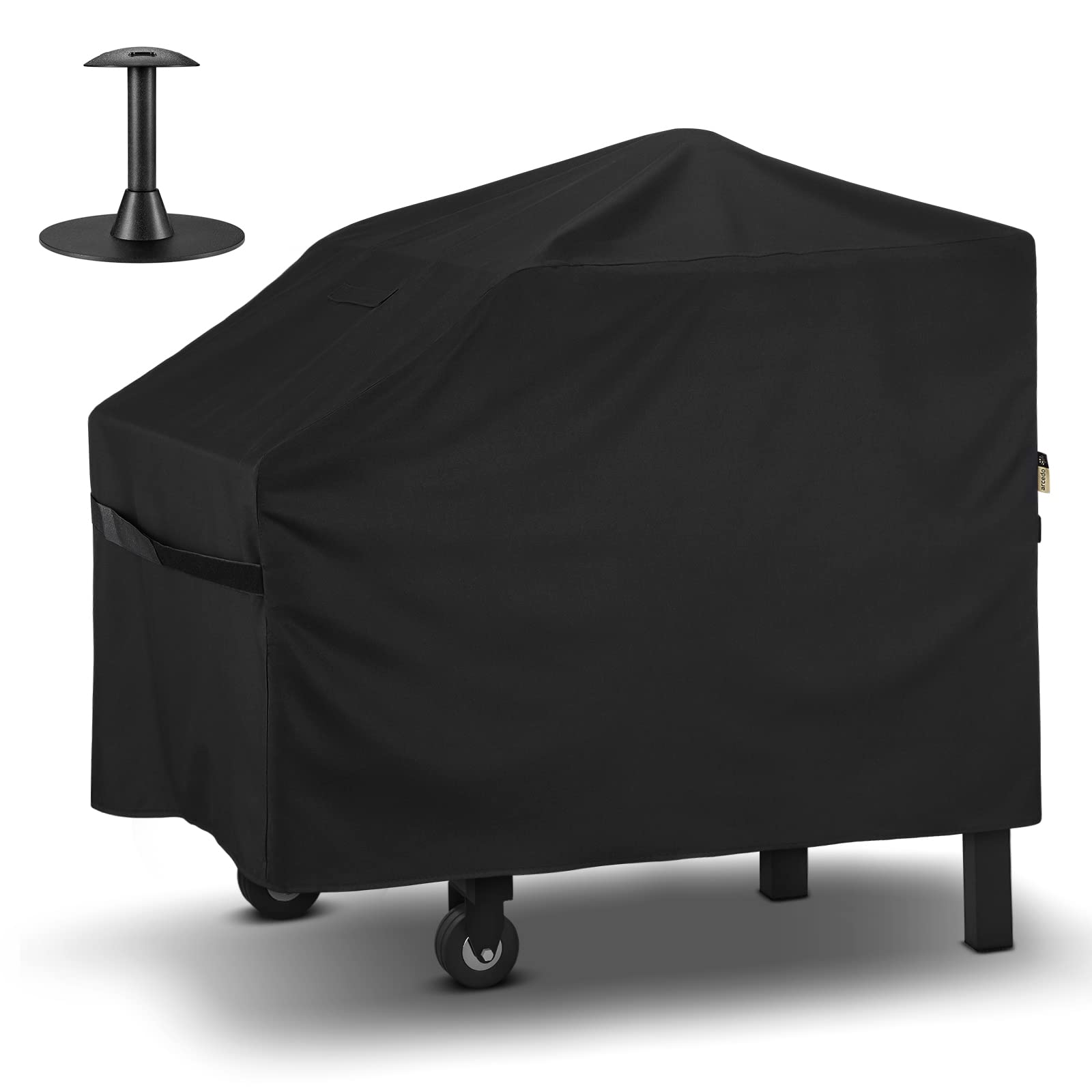 **28 Inch Waterproof Griddle Cover for Blackstone Nexgrill & Camp Chef Pit Boss – Heavy-Duty 2 Burner Flat Top Grill Cover with Support Pole – Ideal for Outdoor Cooking, Camping, and Backyard BBQs**