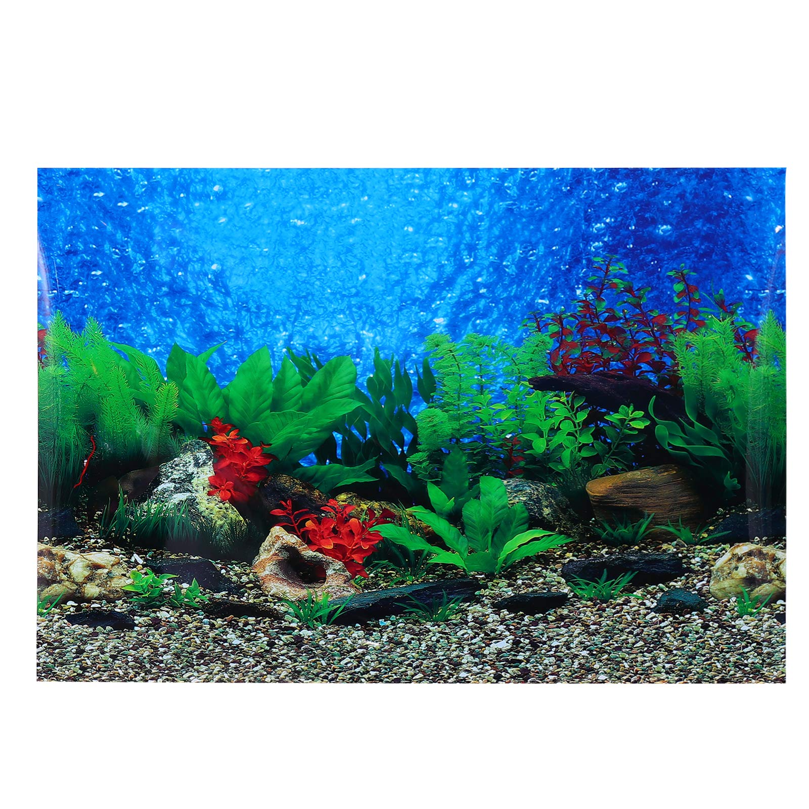 3D Self-Adhesive Fish Tank Wall Sticker - Double Sided Aquarium Background Decor for Freshwater & Saltwater Tanks - Perfect for Home, Office or Pet Store Aquarium Setup